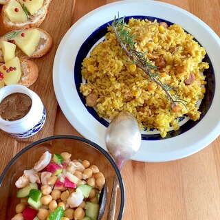 炊飯器で簡単シーフードカレーピラフ